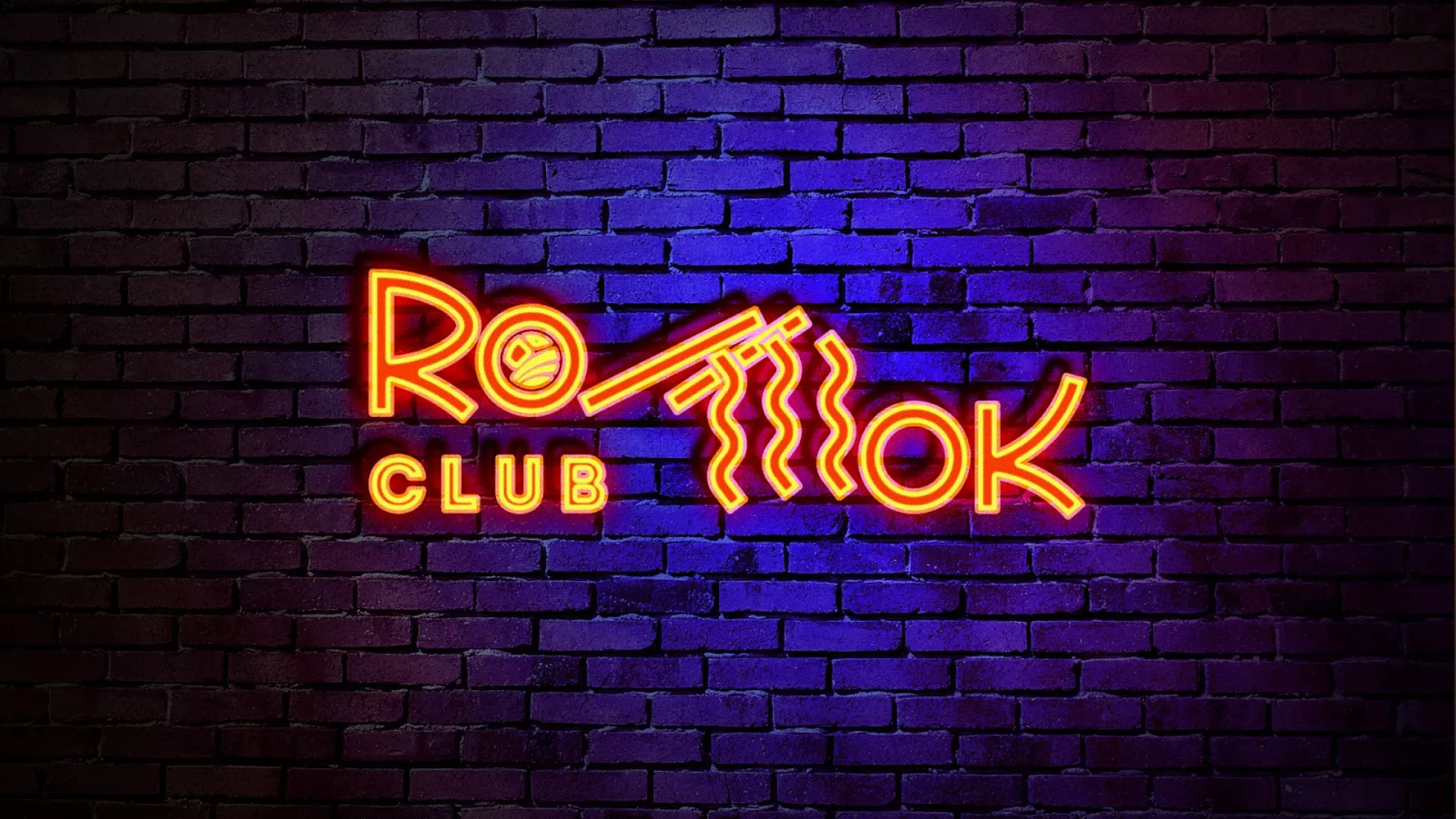 Разработка интерьерной вывески суши-бара «Roll Wok Club» в Пскове